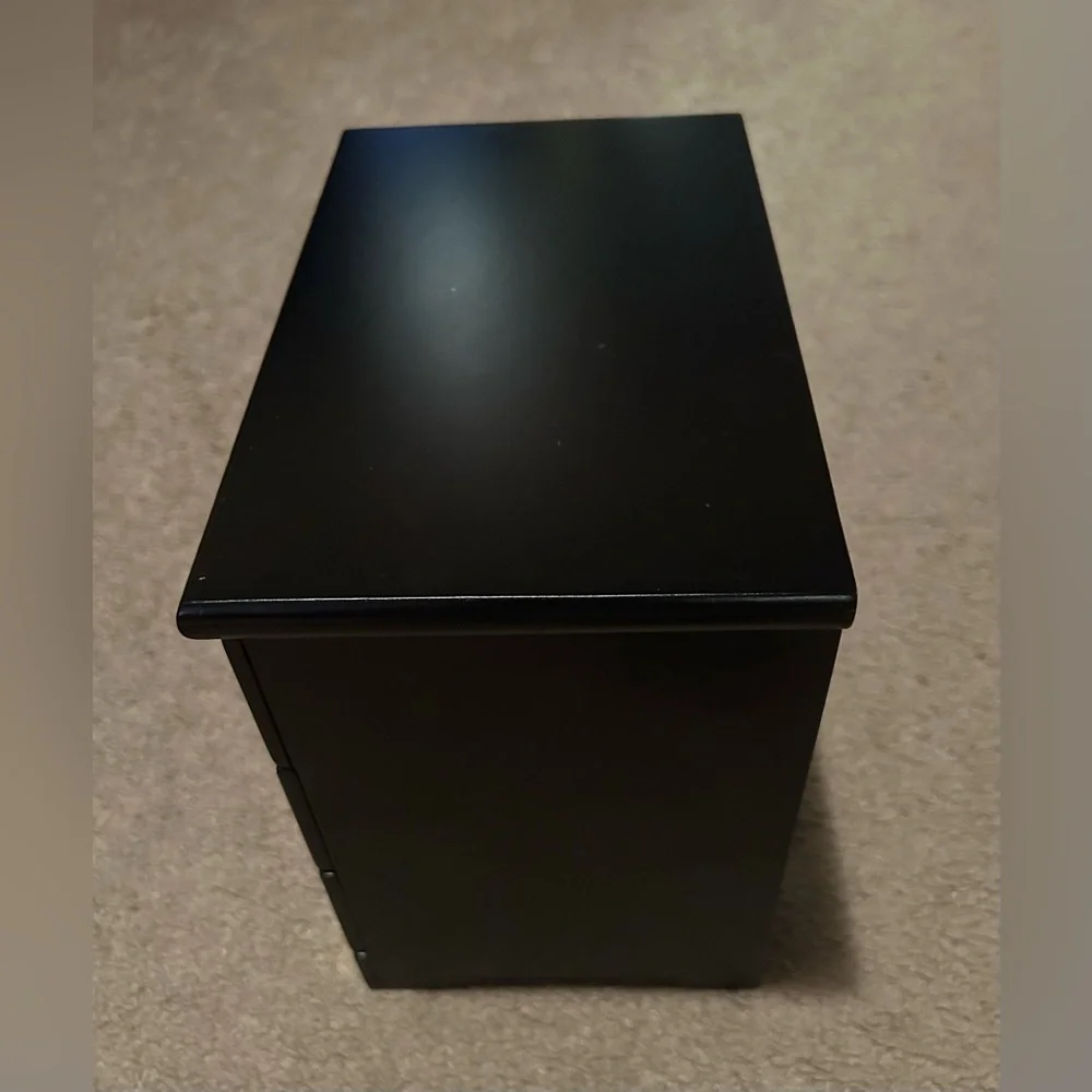 Black Jewelry Organizer with Butterfly Accent